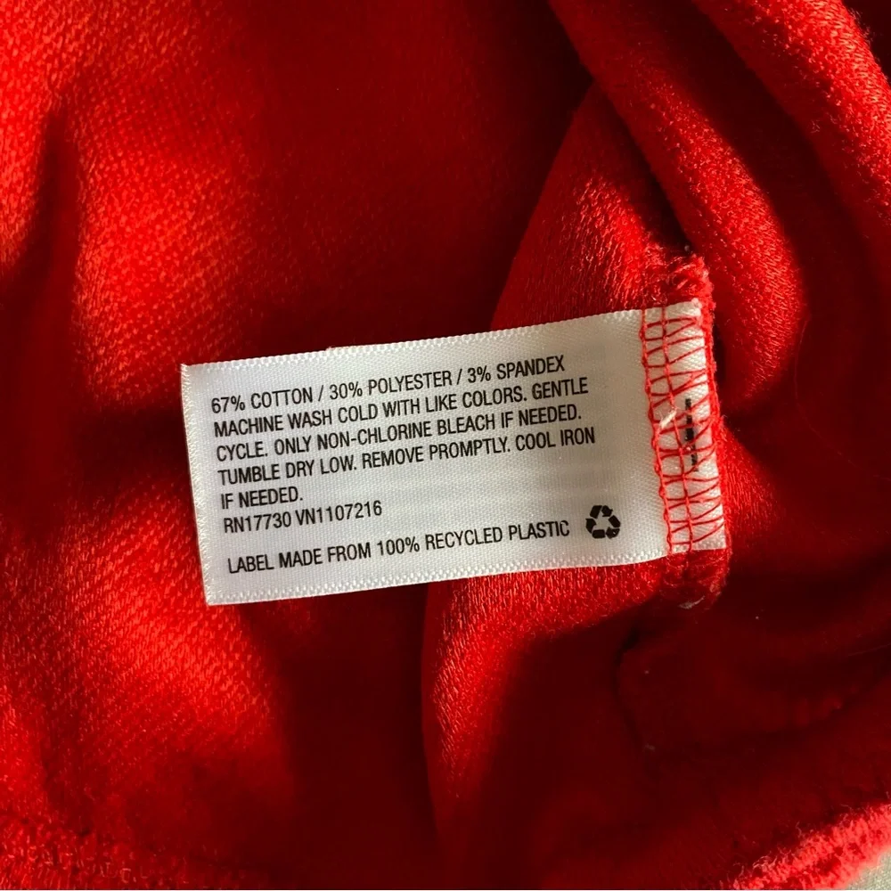 A New Day Women’s XL Red Bell 3/4 Sleeve Peplum Shirt Valentine’s Christmas - Picture 8 of 8